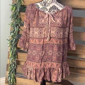 Knox Rose Blouse with tie